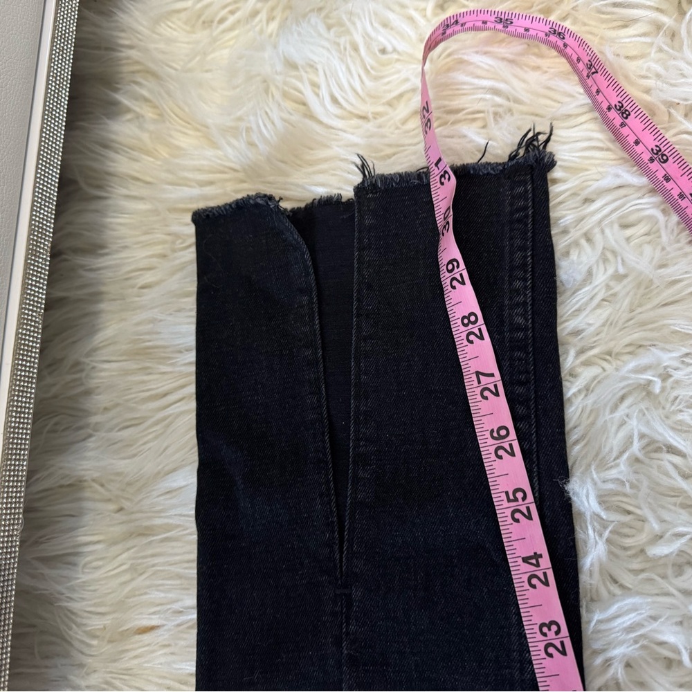 Abercrombie & Fitch Black Split Hem Skinny Jeans 28/6 NWT - Picture 7 of 7